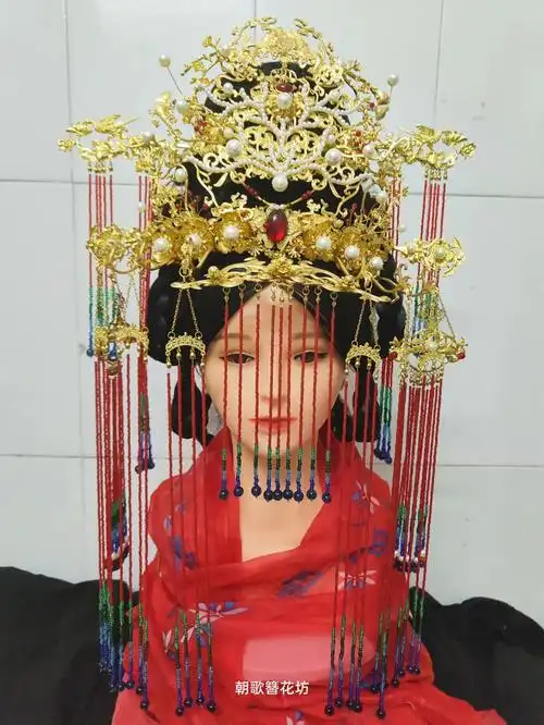 苍兰诀小兰花大婚同款发冠汉婚礼新娘发簪唐风婚发饰