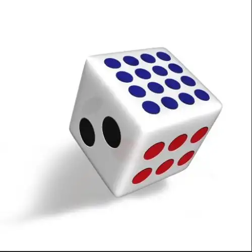 每面刻有点数;从一到六; 常用一对做各种游戏或赌博;玩法是先摇动骰子
