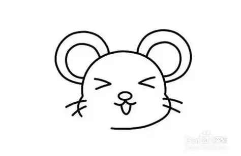 超萌可爱小老鼠简笔画步骤教程小老鼠怎么画简单又可爱老鼠图片简笔画