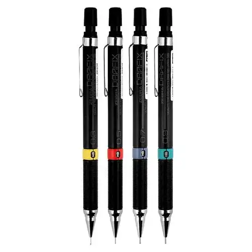 日本zebra斑马自动铅笔dm5300学生绘图活动铅笔03不断芯考试铅