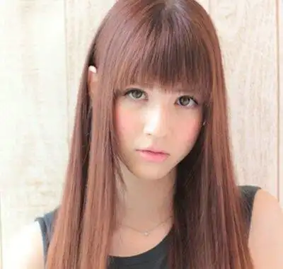唯美日系长直发发型图片尽显女神气质
