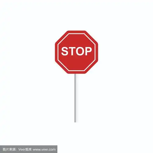 stop sign vector illustration