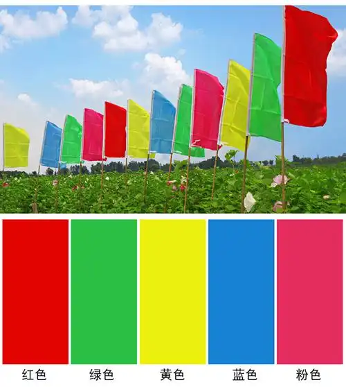 刀旗彩旗定做户外装饰广告旗道路彩旗竹竿结婚庆典开业小彩旗五彩旗印