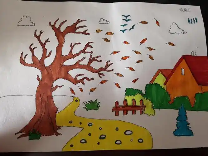 城关小学我眼中的秋天——一(11)班绘画活动