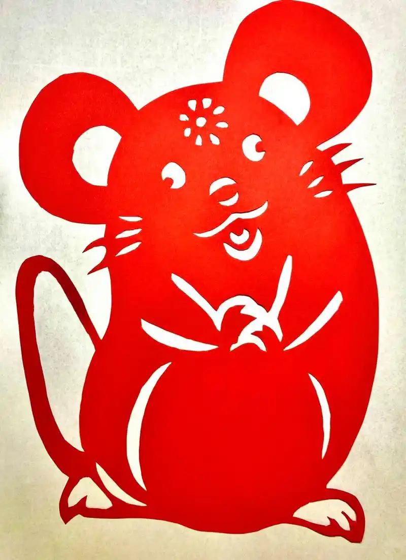 刻纸——十二生肖《鼠》 #手工# #刻纸# #生肖# #鼠# #動物# #代刻