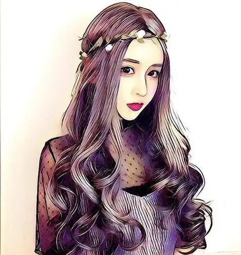 女人烫头发卡通微信头像 卡通头像图片大全 -【爱个性】