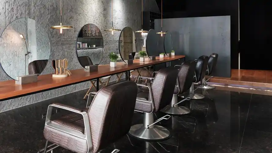 台湾精致的loft工业风理发店设计6