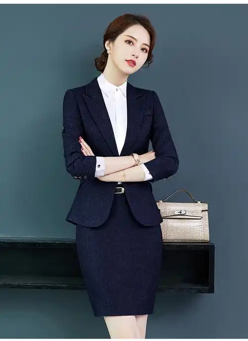 西装套装女韩版职业工装气质工作服时尚英伦风面试正装商务西服