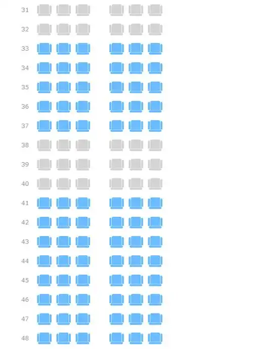 东方航空空客33h座位图,东方航空空客320座位图-图片大观-奇异网