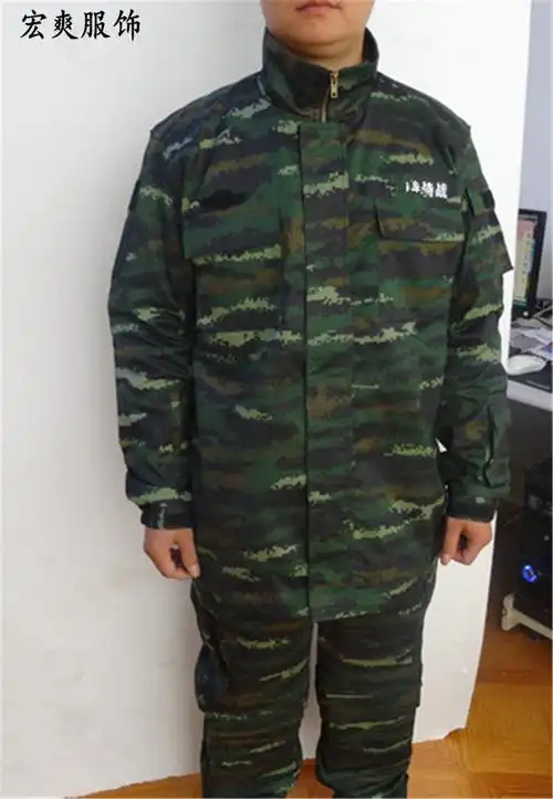 厂家直销新款虎斑特战服豹纹迷彩冬作训服07-13特战特种兵迷彩服