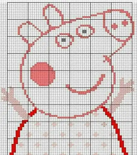 让小猪佩奇跳到宝宝毛衣上宝宝毛衣图案之小猪佩奇