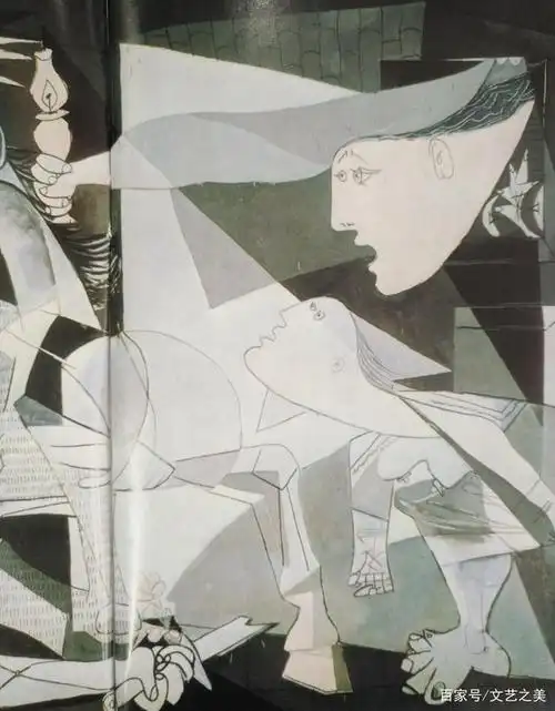 西班牙壁画《格尔尼卡》,毕加索用象征主义表现画面