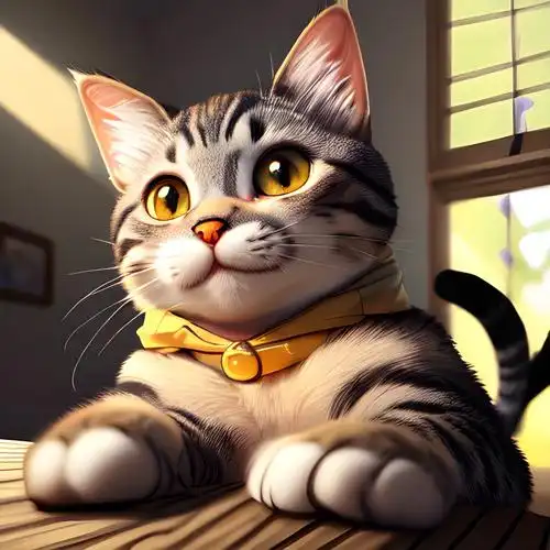 猫咪头像虎斑公猫