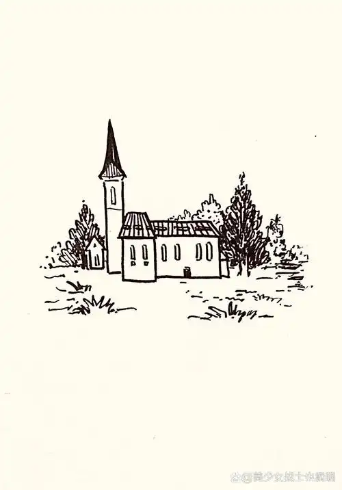 适合入门的风景小画(有步骤) 今天画一幅适合初学者和零基础宝宝临摹