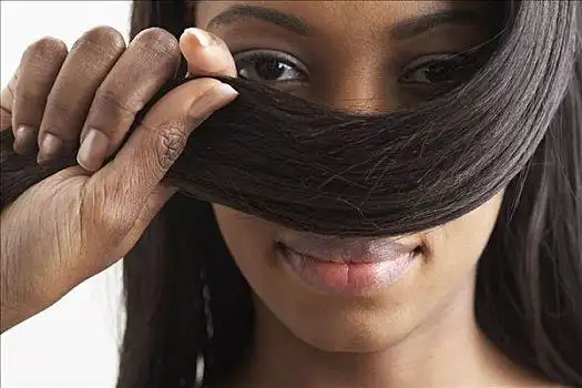 女人,捂脸,毛发