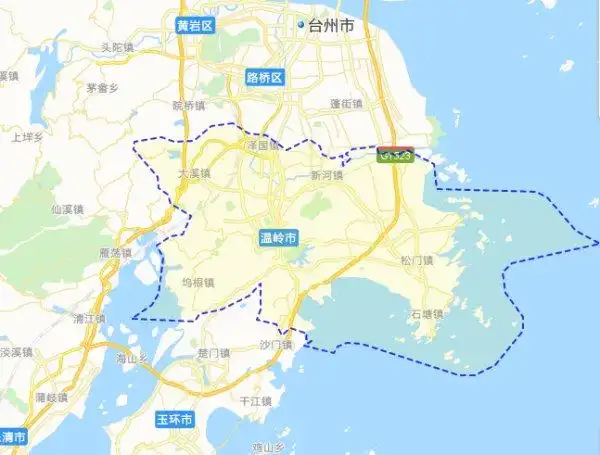 温岭市地处浙江东南沿海台州湾以南,位于东经121°09′50″~121°44