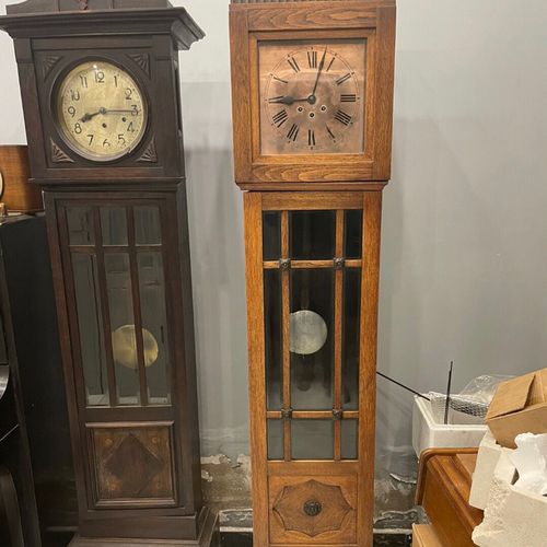 特价促销德国落地钟八音钟黄铜盘面橡木外壳声音浑厚