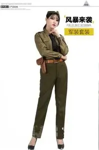 国民党女军官女特务舞台演出话剧服装租赁