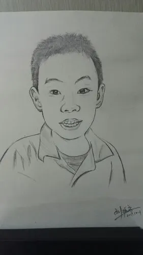 给小朋友的肖像画