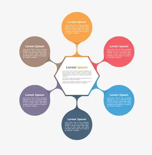 矢量圆形边框分支图