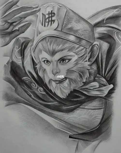 王者荣耀  #素描  #简笔画教程  #孙悟空