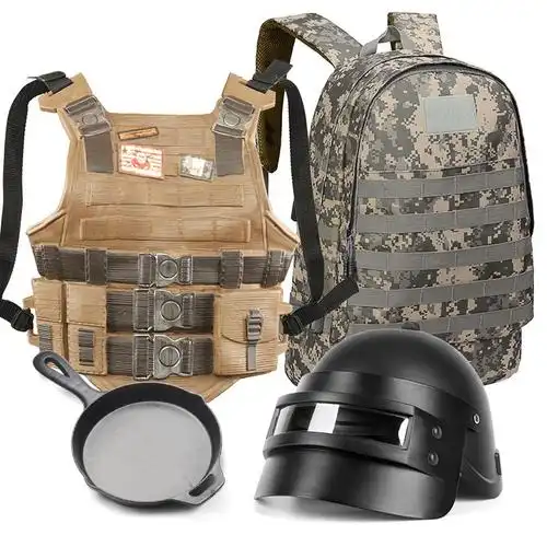 送儿童生日礼物吃鸡三级套装全套三极甲儿童外套包真人吉利衣服绝地