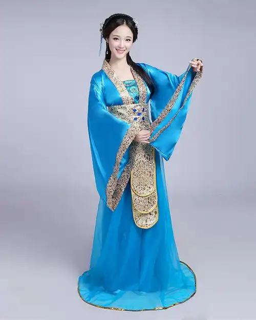 古装仙女服装唐朝古代汉服演出服舞蹈服襦裙公主贵妃古典舞唐装粉红色