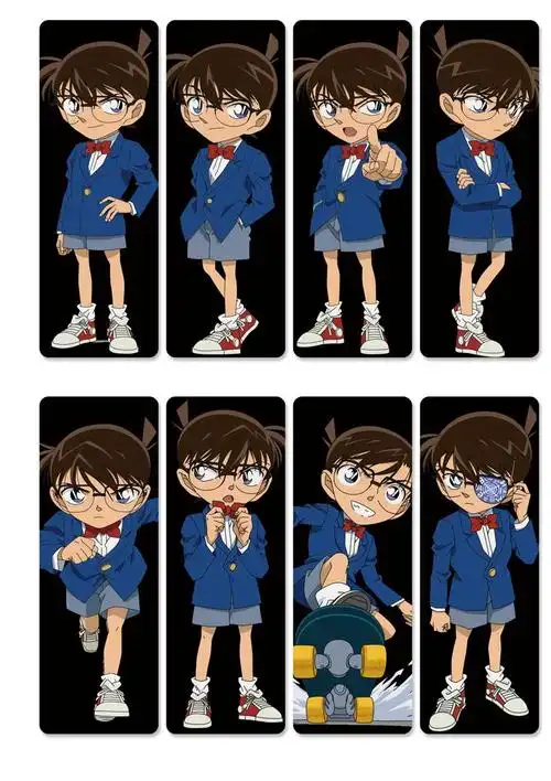 柯南 8个一版装pvc半透明书签(5套起批)