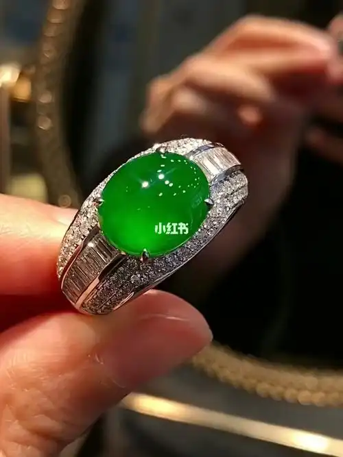 翡翠男戒镶嵌款式参考78