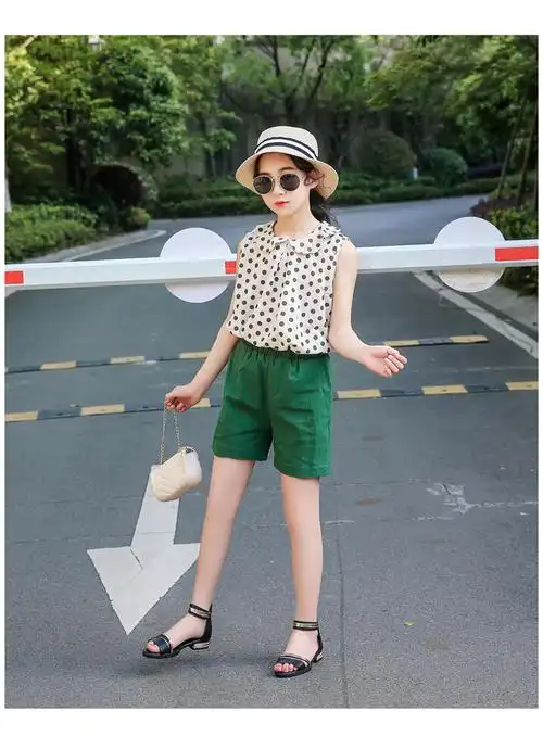 小女孩穿的女童凉鞋2021新款夏季时尚公主小女孩学生高跟鞋中大童真皮