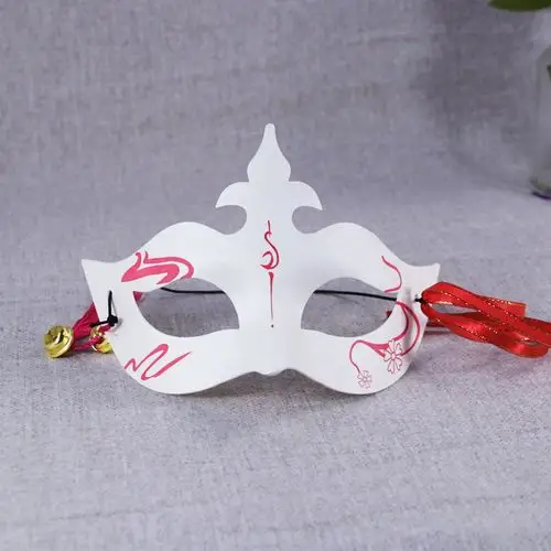 仙气半脸成人面具女皇冠狐狸猫女面具重手工装饰蒙面日式纸浆面具
