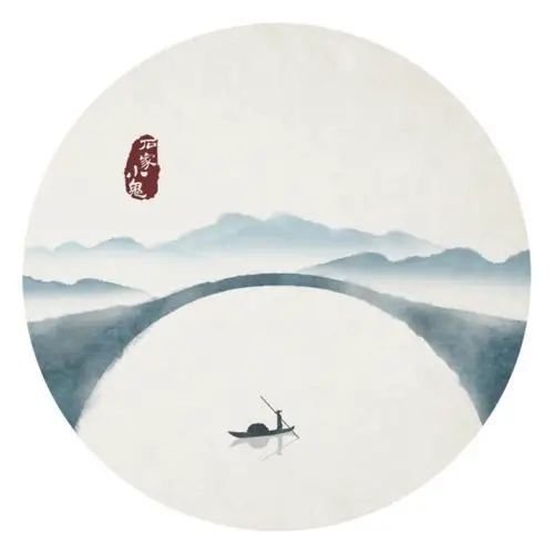 圆形水墨古风头像