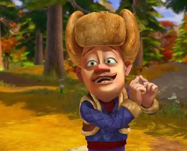 冷军画照片?冷军画了幅光头强,小朋友却说一点也不像