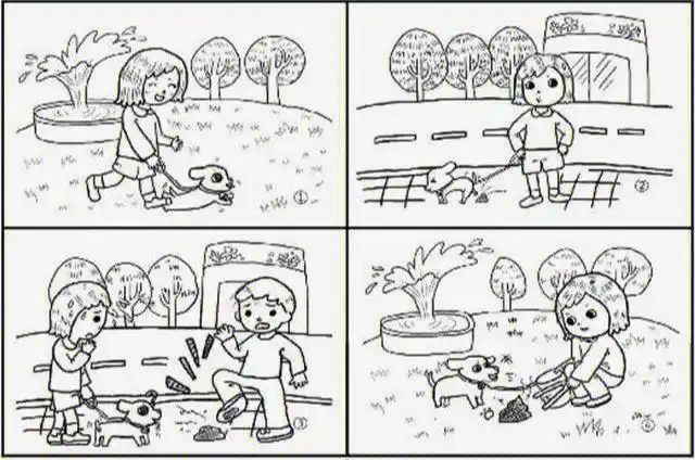 英语看图说故事和词语