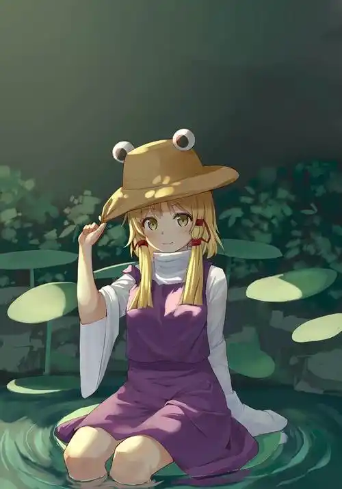 泄矢诹访子|第十人的东方project插画图片