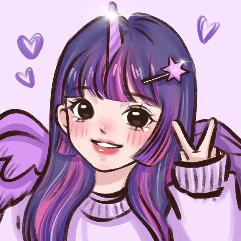 may风头像|浅画一下紫悦拟人 终于抽空画了紫悦大美女 喜欢自取,不可