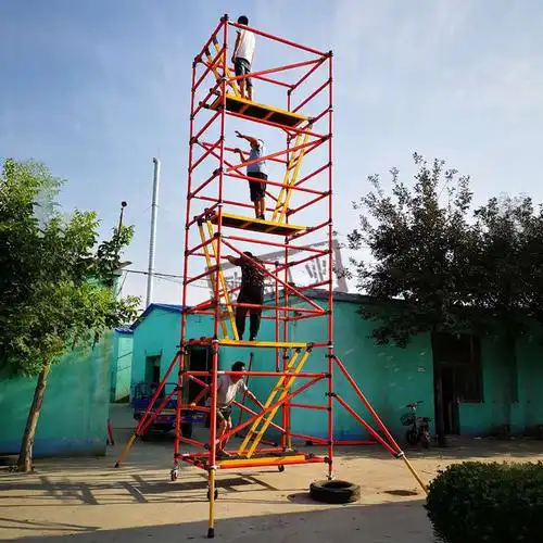 10/15米高空作业检修平台组合式绝缘脚手架快装型移动装修活动架