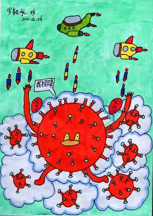 "我用画笔来抗疫"石岐区小学生抗疫美术作品展(第一期)