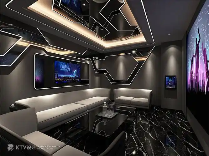 现代风量版式ktv设计效果图-包房
