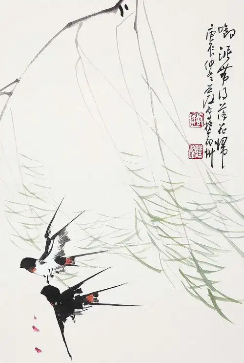 四川嘉士利2013典藏当代迎春艺术品拍卖会中国书画专场李道熙-燕子