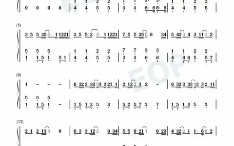 抖音热曲《回到夏天》钢琴数字简谱