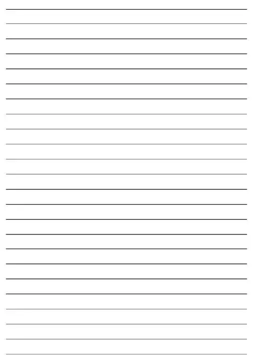 空白 稿纸 横线 练字 可直接打印