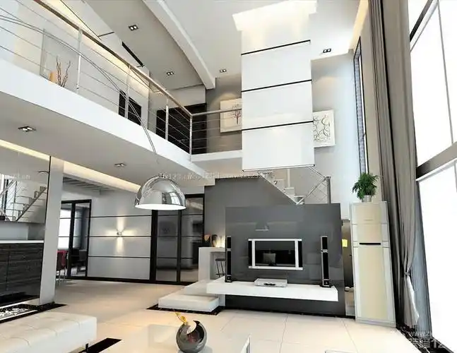 现代风格140平米复式楼装修效果图