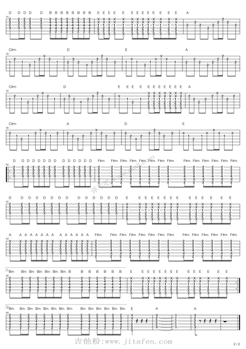 心的祈祷 吉他谱