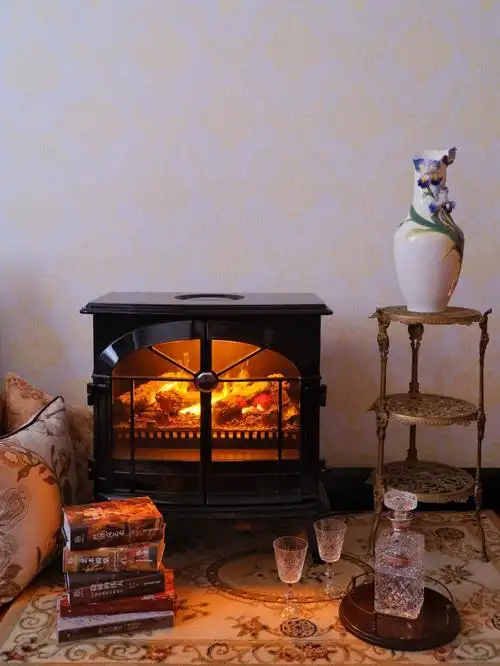 冬季好物分享复古仿真3d雾化壁炉