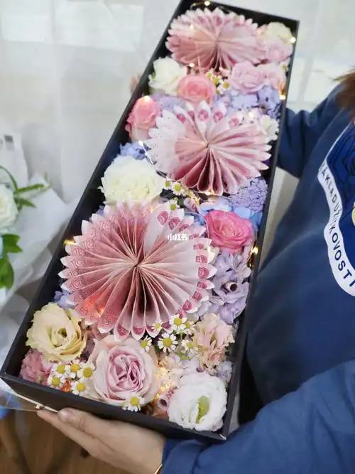 有钱花 5200元鲜花礼盒_鲜花_礼盒_徐大丽花园(加侨店)_大丽花_花店