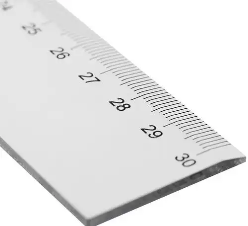 得力30cm厘米塑料直尺6230 绘图制