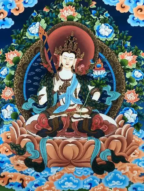 021kumarlama虚空藏菩萨未装裱唐卡