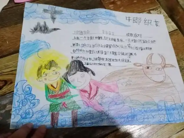 牛郎织女手抄报简单模板牛郎织女手抄报文字内容怎么写关于牛郎织女的