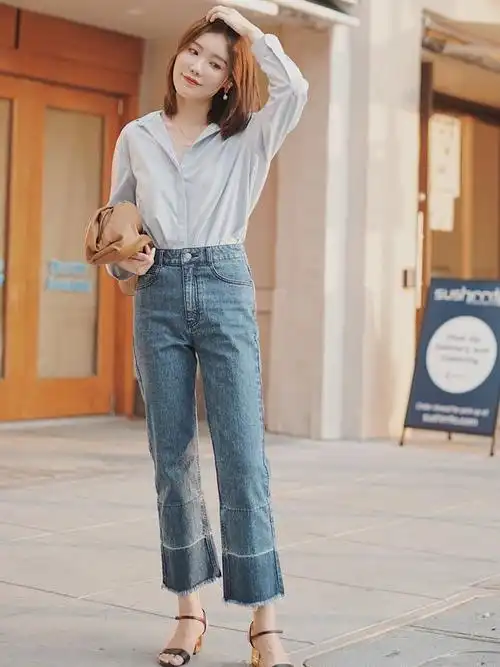 今年夏天多穿"九分裤 凉鞋",不仅清爽凉快,还能显高显腿长